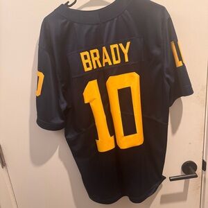 Michigan Jordan Tom Brady Authentic Jersey